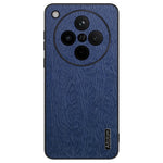For Oppo Find X8 5G Case Wood Texture PU Leather Coated PC+TPU Phone Cover