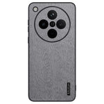 For Oppo Find X8 5G Case Wood Texture PU Leather Coated PC+TPU Phone Cover