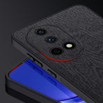 Huawei Nova 13 Skal Trästruktur PU Läderbelagt PC+TPU mobilskal