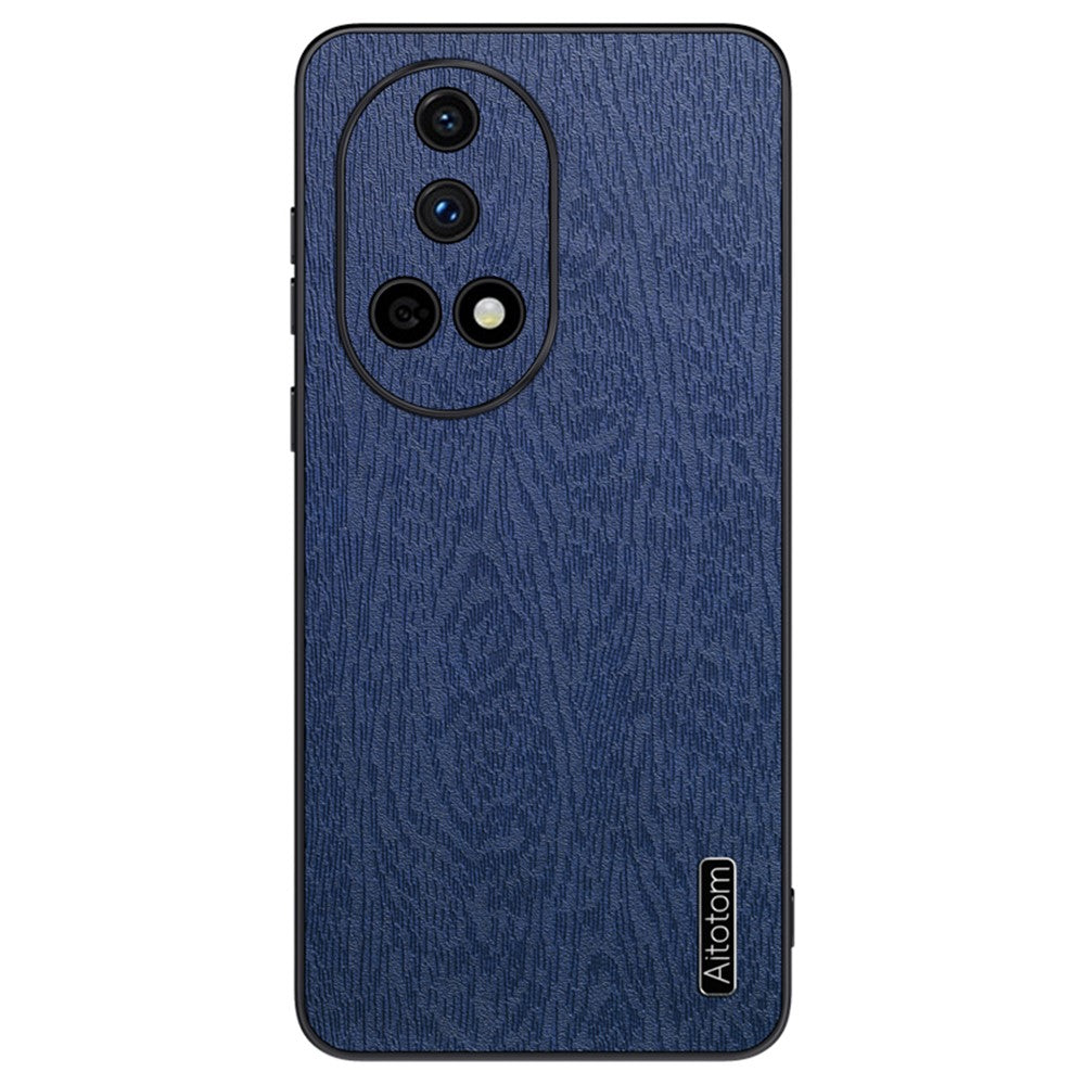 For Huawei nova 13 Case Wood Texture PU Leather Coated PC+TPU Phone Cover