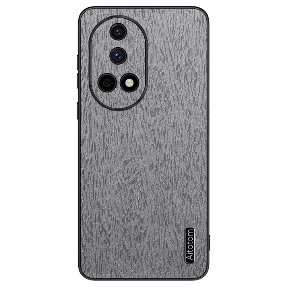 For Huawei nova 13 Case Wood Texture PU Leather Coated PC+TPU Phone Cover