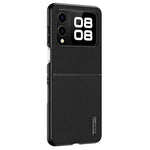 Huawei Nova Flip 5G-skal med trästruktur, PU-läderbeläggning, PC+TPU-mobilskal