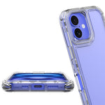 For iPhone 16 Case Acrylic+TPU Clear Phone Cover (Large Lens Hole)