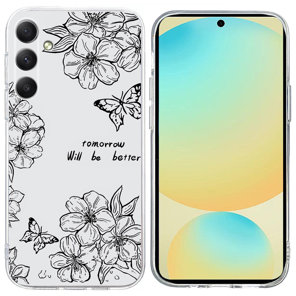 For Samsung Galaxy S25 FE Case Pattern Printing Shockproof Soft TPU Phone Cover