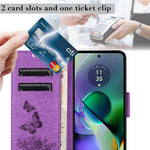 For Samsung Galaxy A06 4G Case Butterflies Flower Leather Wallet Flip Phone Cover