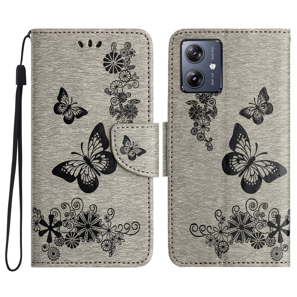 For Samsung Galaxy A06 4G Case Butterflies Flower Leather Wallet Flip Phone Cover