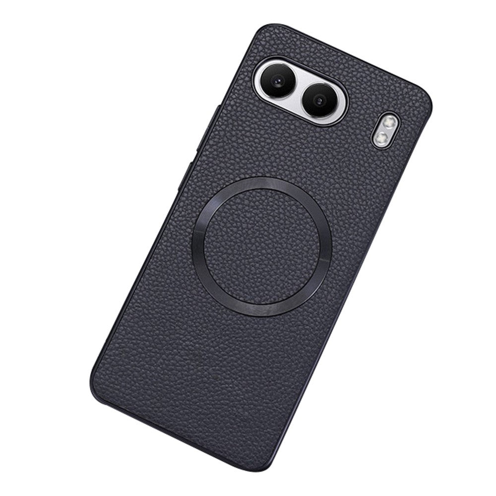 For OnePlus Nord 4 Magnetic Case Litchi Texture PU Leather+TPU Phone Cover