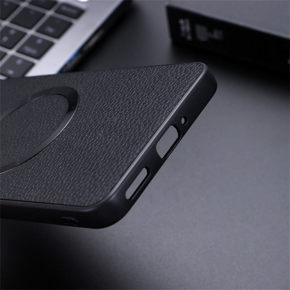 For OnePlus Nord 4 Magnetic Case Litchi Texture PU Leather+TPU Phone Cover
