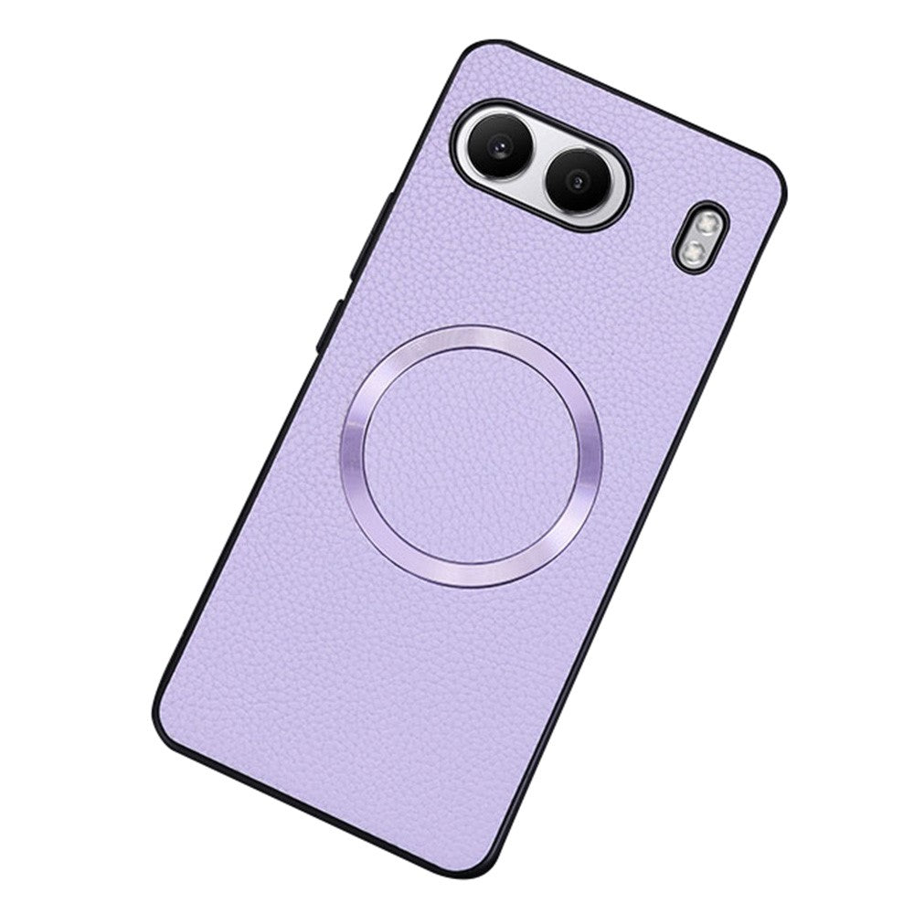 For OnePlus Nord 4 Magnetic Case Litchi Texture PU Leather+TPU Phone Cover