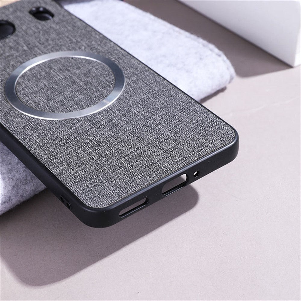OnePlus Nord 4 Magnetiskt Skal Stoppsäkert TPU+Tyg Baksida mobilskydd