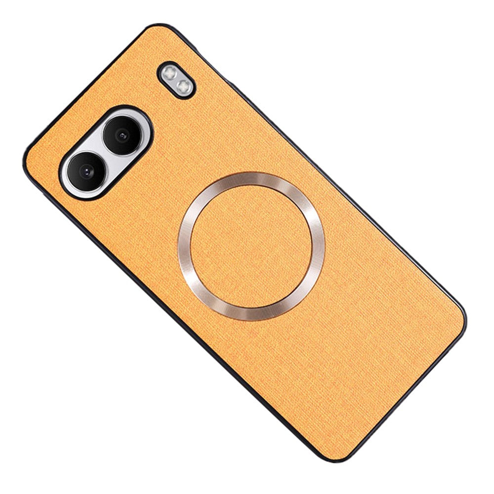 OnePlus Nord 4 Magnetiskt Skal Stoppsäkert TPU+Tyg Baksida mobilskydd