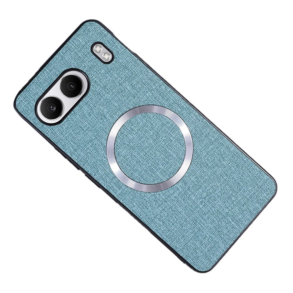 OnePlus Nord 4 Magnetiskt Skal Stoppsäkert TPU+Tyg Baksida mobilskydd