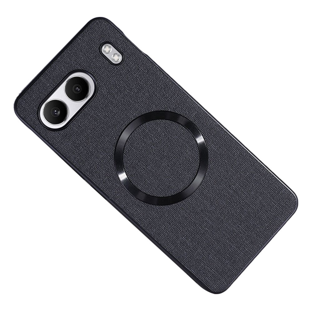 OnePlus Nord 4 Magnetiskt Skal Stoppsäkert TPU+Tyg Baksida mobilskydd