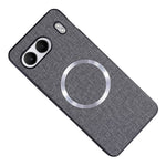 OnePlus Nord 4 Magnetiskt Skal Stoppsäkert TPU+Tyg Baksida mobilskydd