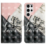 For Samsung Galaxy S25 Ultra Case 3D Creative Pattern PU Leather Stand Phone Cover