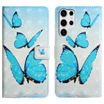 For Samsung Galaxy S25 Ultra Case 3D Creative Pattern PU Leather Stand Phone Cover