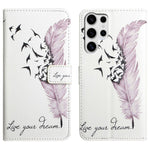 For Samsung Galaxy S25 Ultra Case 3D Creative Pattern PU Leather Stand Phone Cover