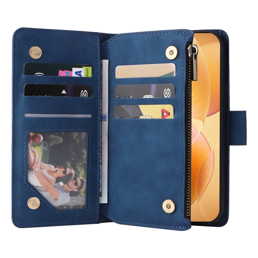 For Xiaomi 14T Pro Case Zipper Wallet Multiple Card Slots Leather Phone Cover