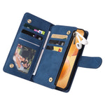 For Xiaomi 14T Pro Case Zipper Wallet Multiple Card Slots Leather Phone Cover