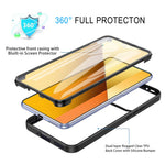 For Xiaomi 14T Pro Case Acrylic+TPU Clear Phone Cover with PET Screen Film