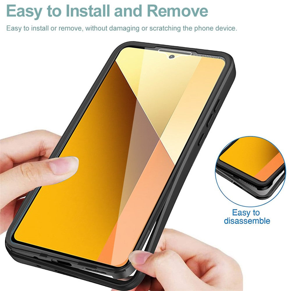 For Xiaomi 14T Pro Case Acrylic+TPU Clear Phone Cover with PET Screen Film