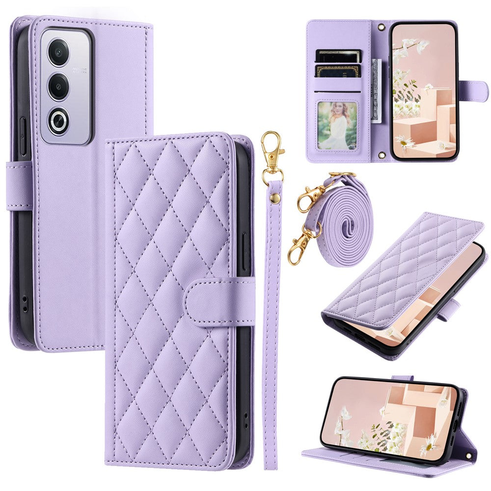Læderetui til Oppo A80 5G / K12x 5G (Indien) / A3 Pro (global) 5G / A3 Pro (Indien) 5G / A3x 5G (Kina), tegnebogs-telefoncover
