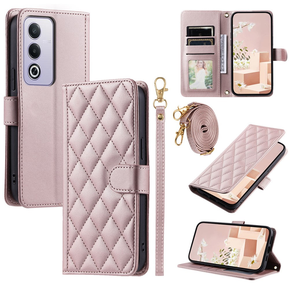 Læderetui til Oppo A80 5G / K12x 5G (Indien) / A3 Pro (global) 5G / A3 Pro (Indien) 5G / A3x 5G (Kina), tegnebogs-telefoncover