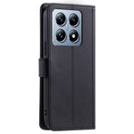 For Xiaomi 14T Pro Wallet Case Rhombus Grid PU Leather Phone Cover