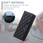 For Xiaomi Redmi Note 14 5G Wallet Case Rhombus Grid PU Leather Phone Cover