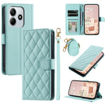 For Xiaomi Redmi Note 14 5G Wallet Case Rhombus Grid PU Leather Phone Cover