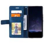 For Oppo Reno12 F 4G Case Imprinted Lines PU Leather Splicing Wallet Phone Cover