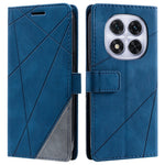 For Xiaomi Redmi Note 14 Pro+ 5G / Note 14 Pro 5G / Poco X7 5G Case Imprinted Lines PU Leather Splicing Wallet Phone Cover