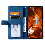 For Xiaomi Redmi Note 14 Pro+ 5G / Note 14 Pro 5G / Poco X7 5G Case Imprinted Lines PU Leather Splicing Wallet Phone Cover