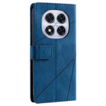 For Xiaomi Redmi Note 14 Pro+ 5G / Note 14 Pro 5G / Poco X7 5G Case Imprinted Lines PU Leather Splicing Wallet Phone Cover