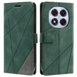 For Xiaomi Redmi Note 14 Pro+ 5G / Note 14 Pro 5G / Poco X7 5G Case Imprinted Lines PU Leather Splicing Wallet Phone Cover