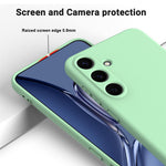 For Samsung Galaxy S25 Case Liquid Silicone Anti-Scratch Phone Cover with Hand Strap