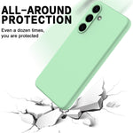 For Samsung Galaxy S25 Case Liquid Silicone Anti-Scratch Phone Cover with Hand Strap