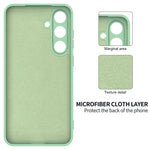 For Samsung Galaxy S25 Case Liquid Silicone Anti-Scratch Phone Cover with Hand Strap