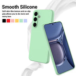 For Samsung Galaxy S25 Case Liquid Silicone Anti-Scratch Phone Cover with Hand Strap