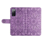 For Samsung Galaxy S20 FE / S20 FE 5G / S20 Lite Sunflower Imprinted PU Leather Case Stand Magnetic Clasp Wallet Phone Cover with Strap
