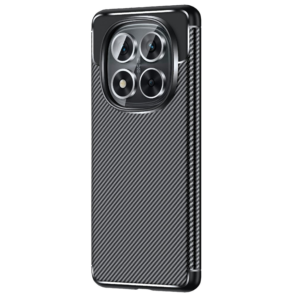 For Xiaomi Redmi Note 14 Pro 5G / Poco X7 5G Case Carbon Fiber Texture TPU Phone Cover Heat Dissipation