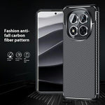 For Xiaomi Redmi Note 14 Pro 5G / Poco X7 5G Case Carbon Fiber Texture TPU Phone Cover Heat Dissipation