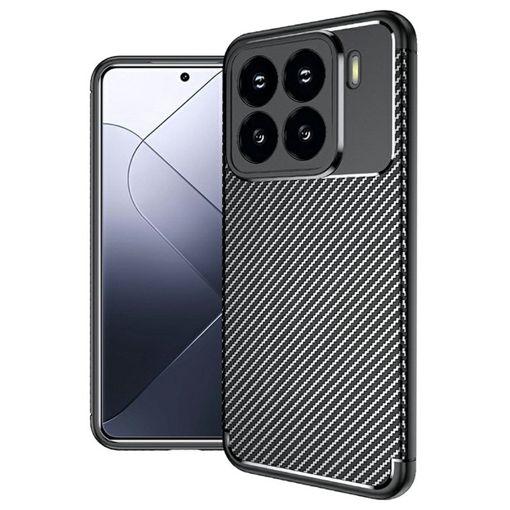 Xiaomi 15-skal med kolfiberstruktur, TPU-mobilskydd, värmeavledning