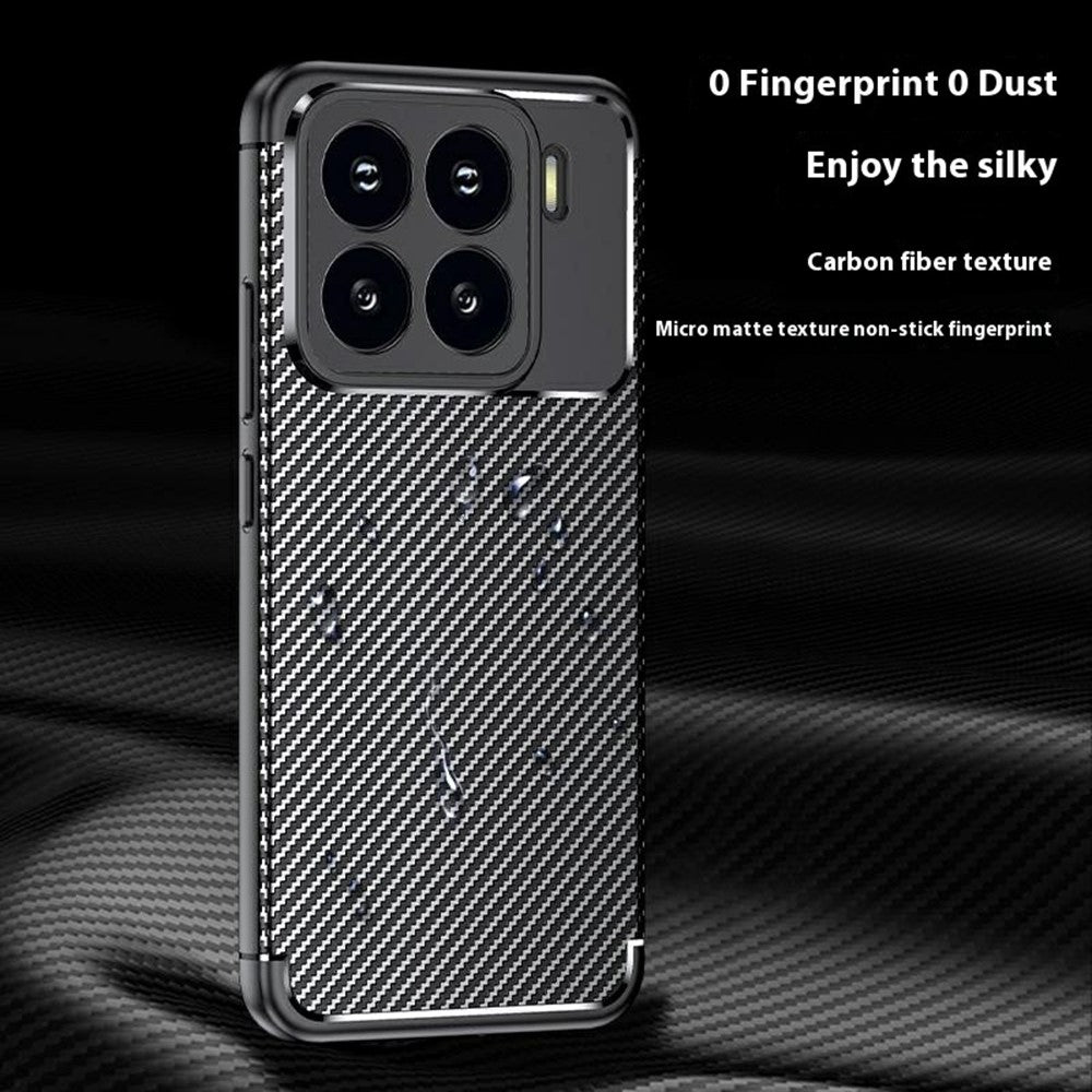 Xiaomi 15-skal med kolfiberstruktur, TPU-mobilskydd, värmeavledning