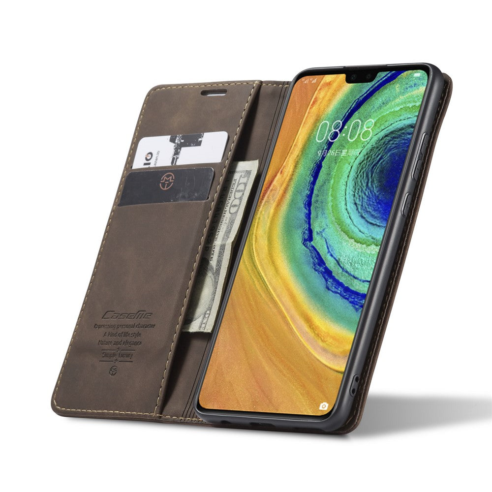 CASEME For Huawei Mate 30 4G / Huawei Mate 30 5G Case  013 Series Card Holder Stand Leather Phone Cover