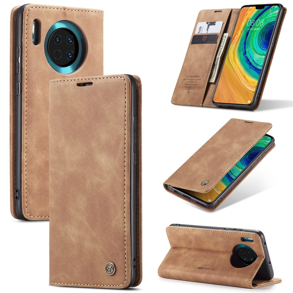 CASEME For Huawei Mate 30 4G / Huawei Mate 30 5G Case  013 Series Card Holder Stand Leather Phone Cover
