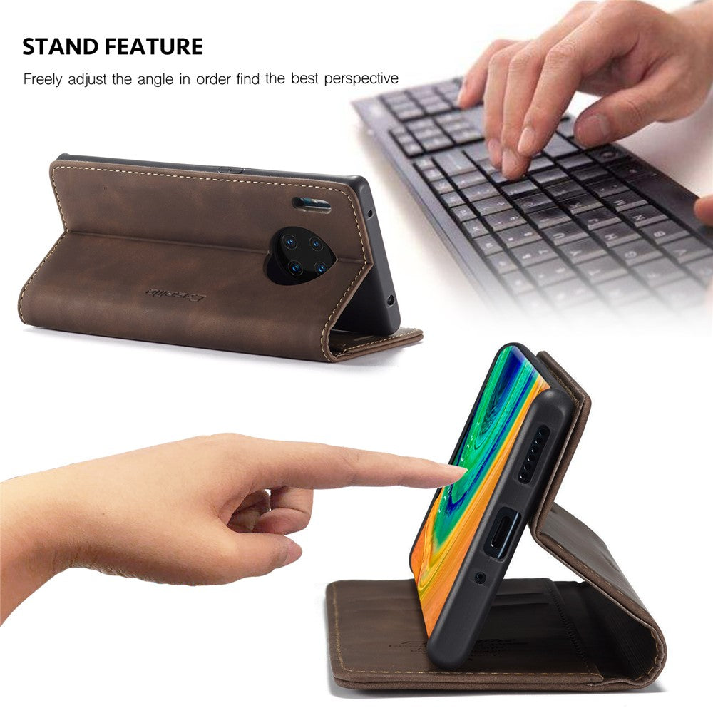 CASEME For Huawei Mate 30 Pro 5G Case  013 Series Card Holder Stand Leather Phone Cover