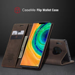 CASEME For Huawei Mate 30 Pro 5G Case  013 Series Card Holder Stand Leather Phone Cover
