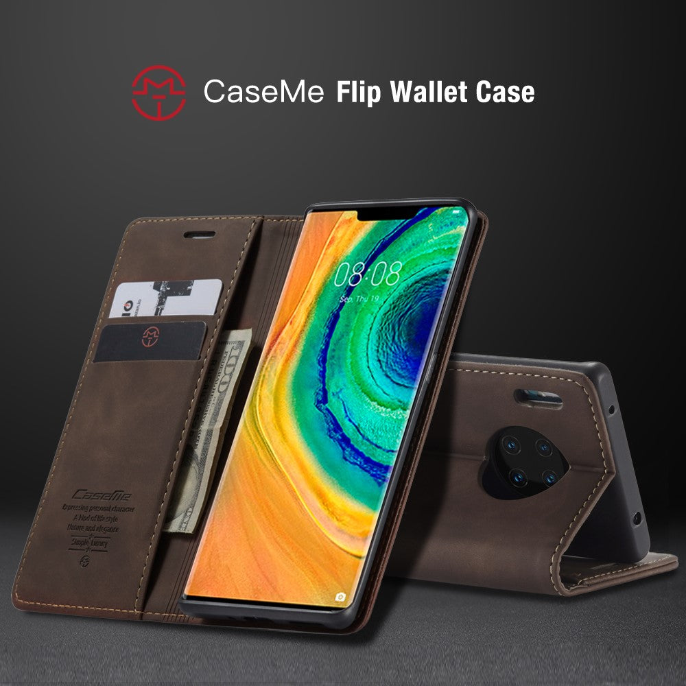CASEME For Huawei Mate 30 Pro 5G Case  013 Series Card Holder Stand Leather Phone Cover