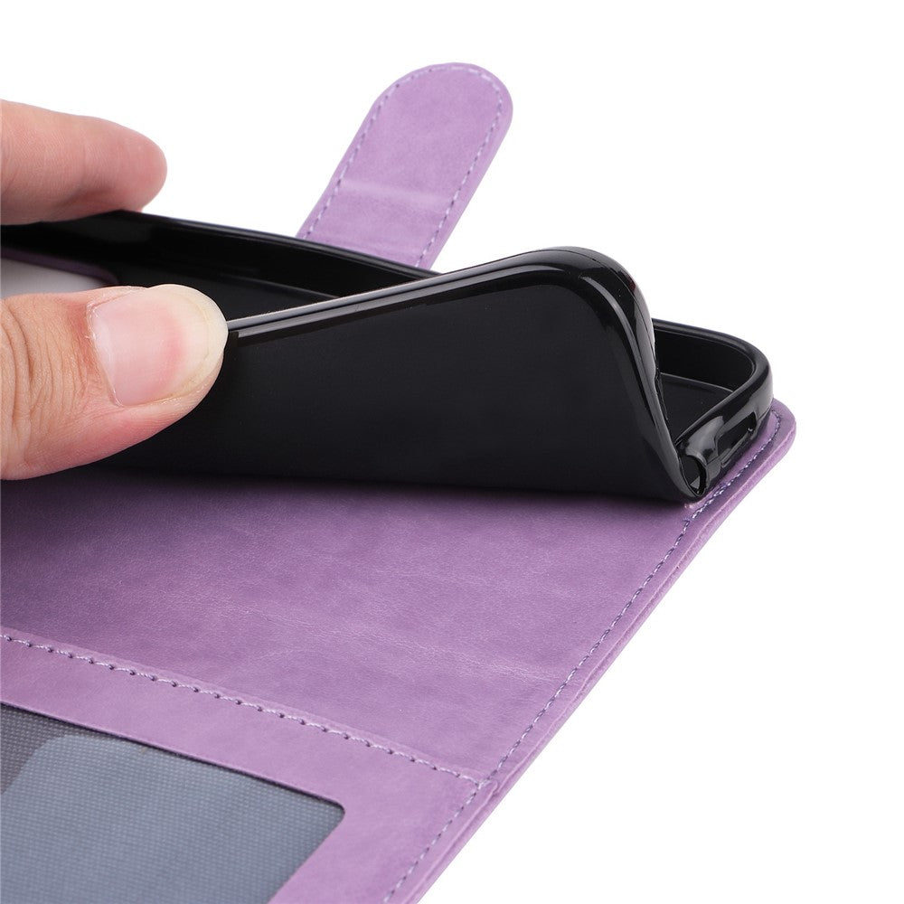 For Samsung Galaxy M33 5G (Global Version) Shockproof PU Leather Phone Case Magnetic Closure Sunflower Imprinted Stand Flip Wallet Cover with Strap